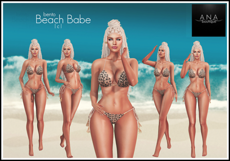Second Life Marketplace - Ana Boutique Beach Babe (bento)